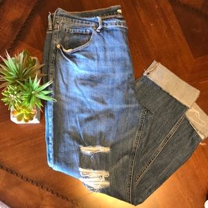 Old Navy boyfriend crop jeans